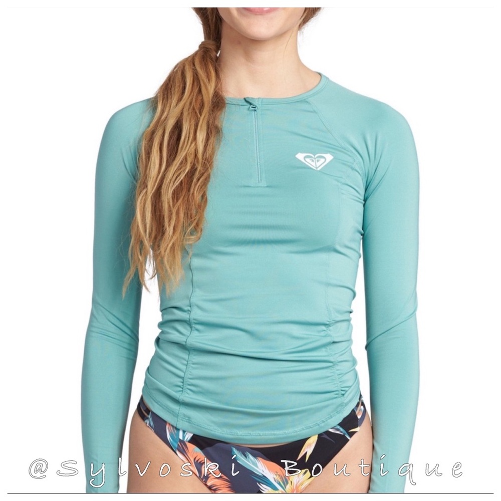 🔥 Roxy Crusin Long Sleeve Lycra Rashguard NWT - Picture 2 of 5